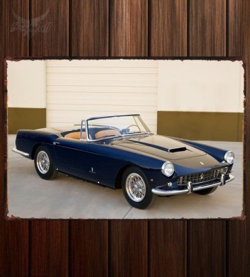 Металлическая табличка Ferrari 250 GT Cabriolet (Serie II) 255